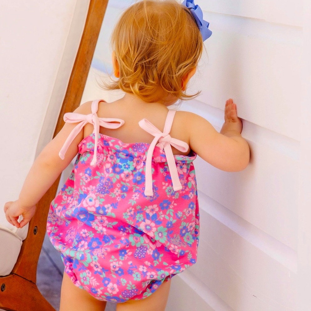 Beaufort Bonnet Company
Rosey Bubble Romper Mt Paran Mini Floral Girls 6-12 TBBC
